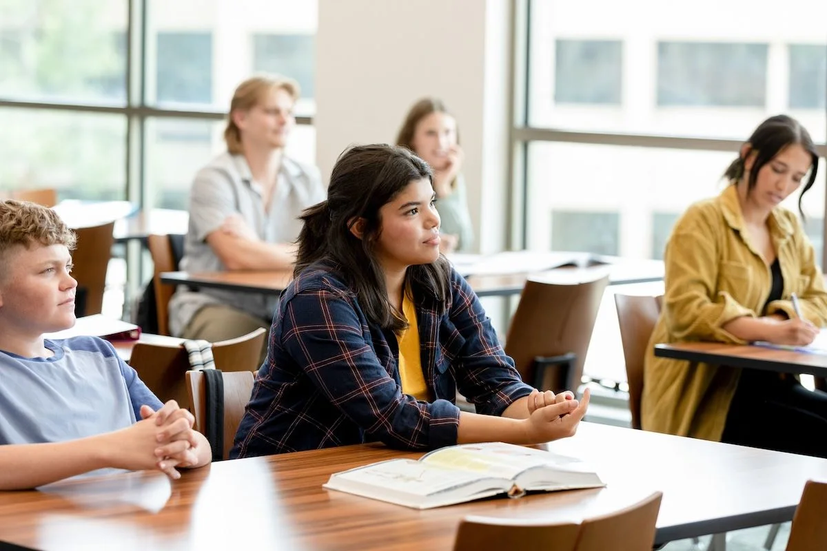 students in classroom